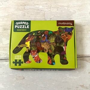 Kids Jungle Animals Shape Puzzle Mudpuppy Like New Children’s Toys